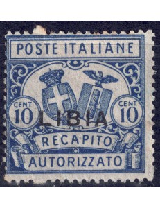 LIBYA 1929 Authorised delivery dent. 14 MH*