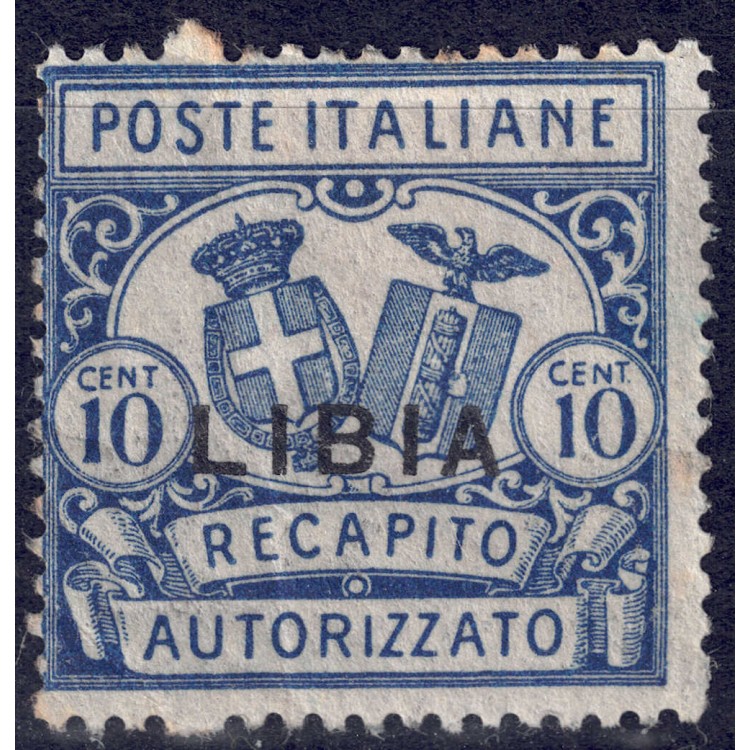 LIBYA 1929 Authorised delivery dent. 14 MH*