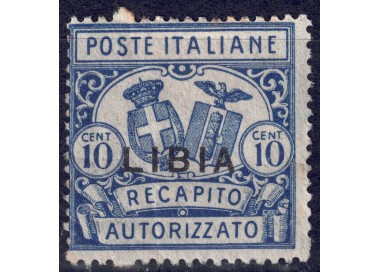 LIBYA 1929 Authorised delivery dent. 14 MH*