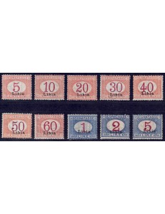 LIBIA 1915 Segnatasse 10v MH*