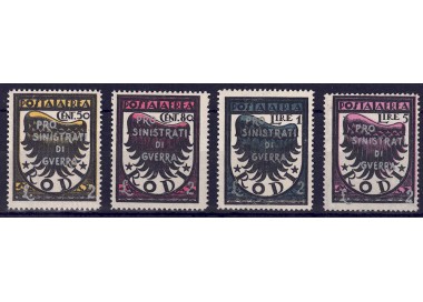 EGEO 1944 Pro sinistrati di guerra (posta aerea) 4v MNH** ©