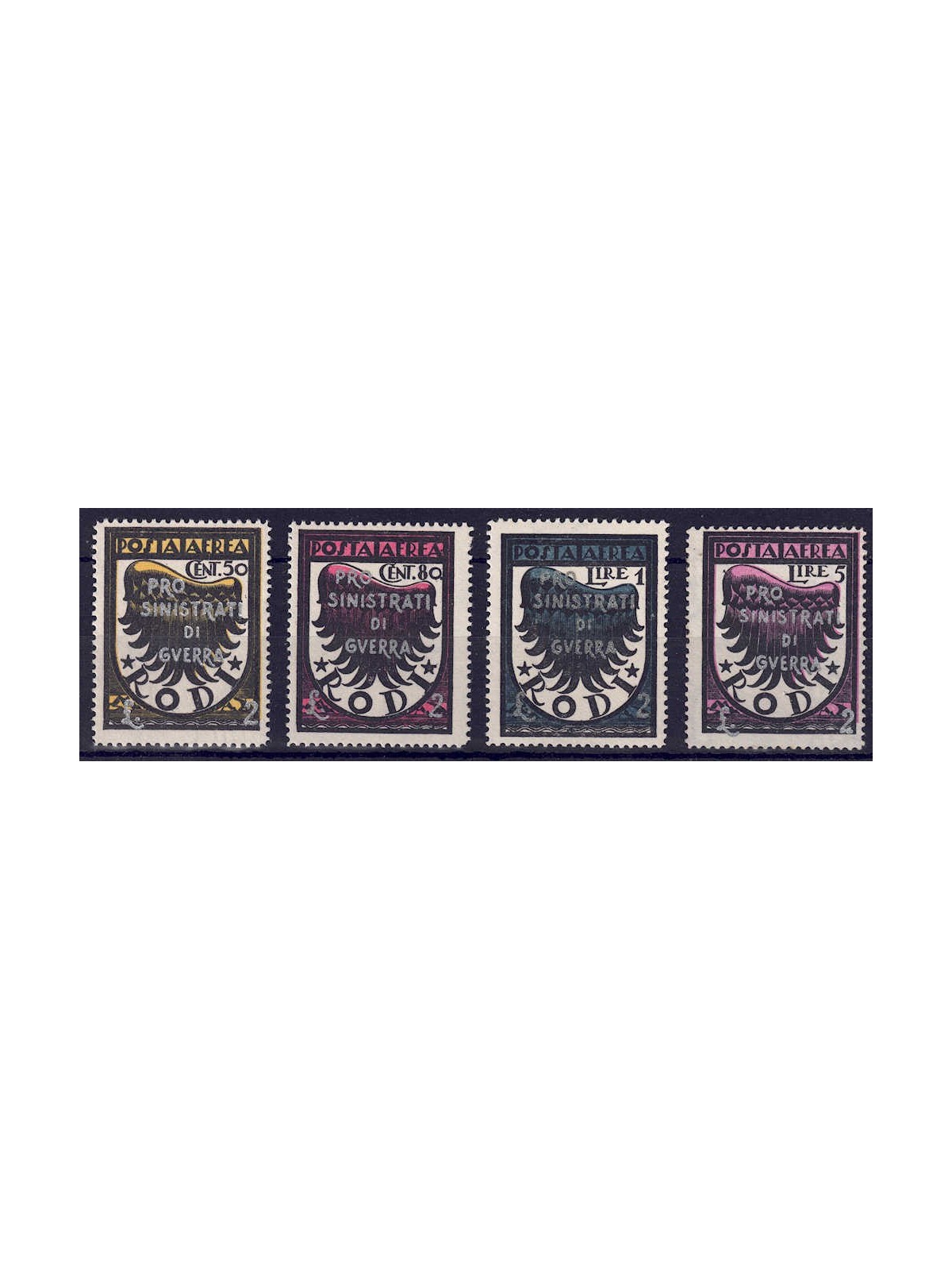 EGEO 1944 Pro war casualties (airmail) 4v MNH** ©