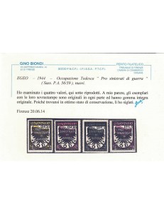 EGEO 1944 Pro sinistrati di guerra (posta aerea) 4v MNH** ©