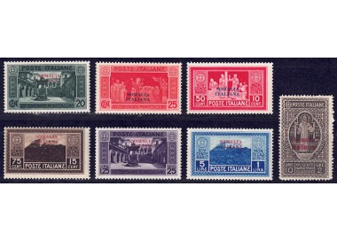 ITALIAN SOMALIA 1929 Abbey of Montecassino 7v MH*