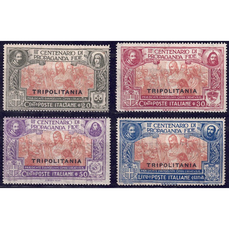 TRIPOLITANIA 1923 Propaganda Fide 4v MH*