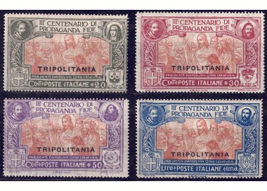 TRIPOLITANIA 1923 Propaganda Fide 4v MH*