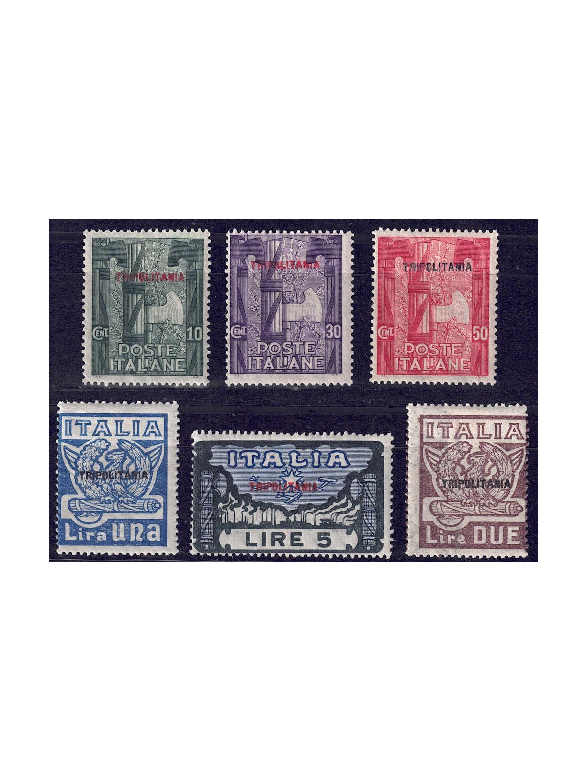 TRIPOLITANIA 1923 March on Rome 6v MH*