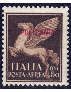 TRIPOLITANIA 1930 Posta aerea 50c MH*
