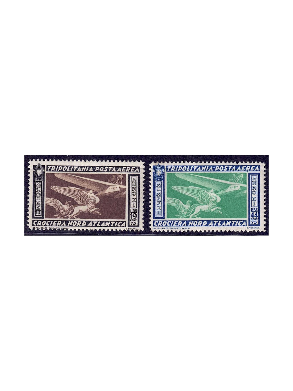 TRIPOLITANIA 1933 Crociera Balbo 2v MH*