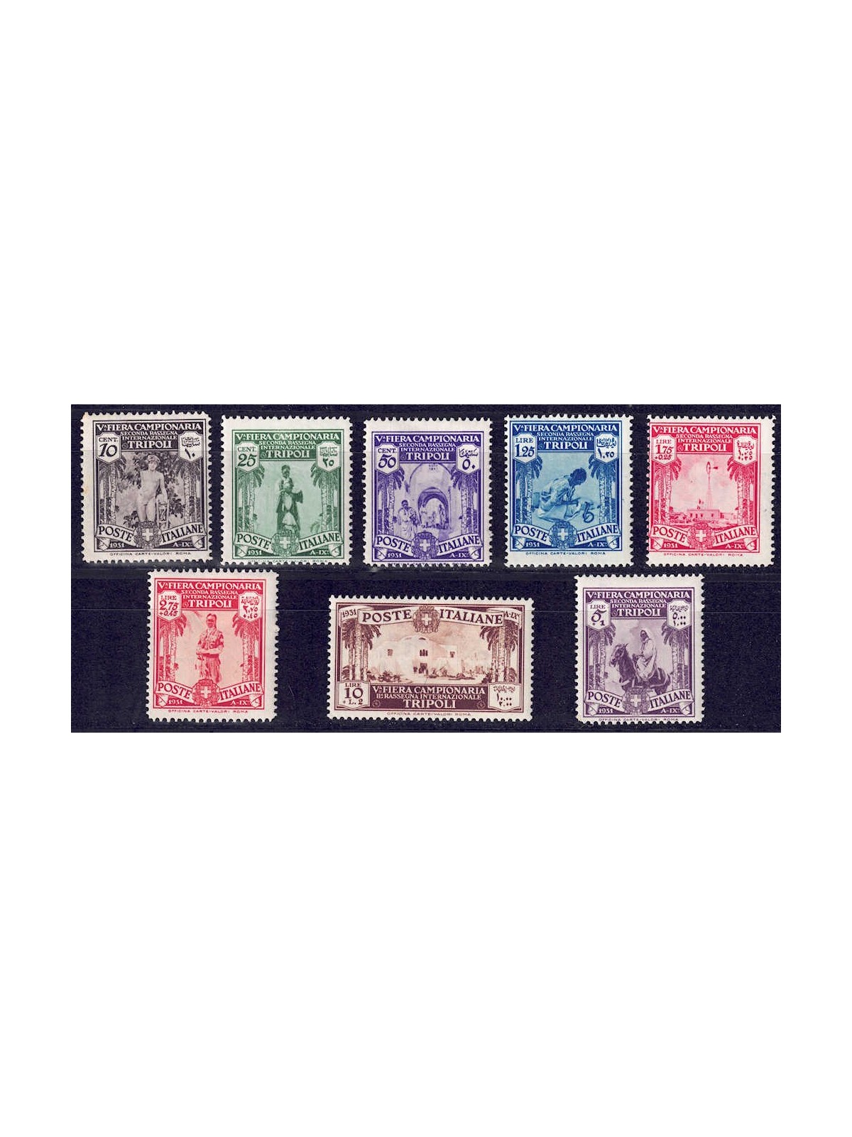 TRIPOLITANIA 1931 5th Tripoli Fair 8v MH*