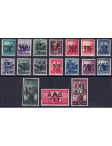 TRIESTE A 1947-48 Democratica 17v MH*