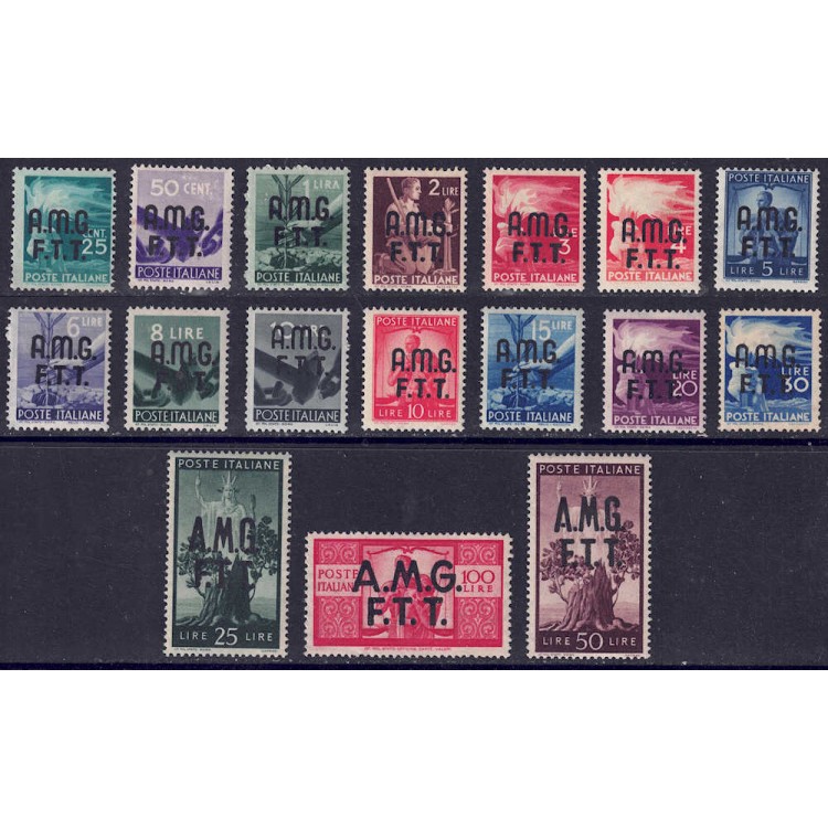 TRIESTE A 1947-48 Democratica 17v MH*