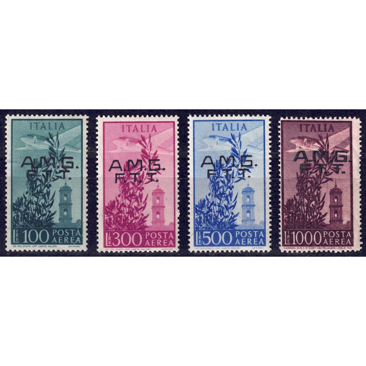 TRIESTE A 1948 Torre del Campidoglio (posta aerea) 4v MH*