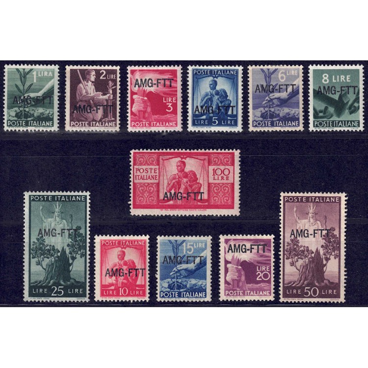 TRIESTE A 1949-50 Democratica 12v MH*