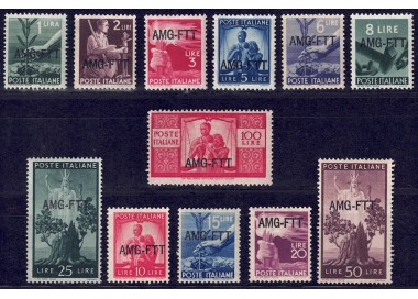 TRIESTE A 1949-50 Democratic 12v MH*