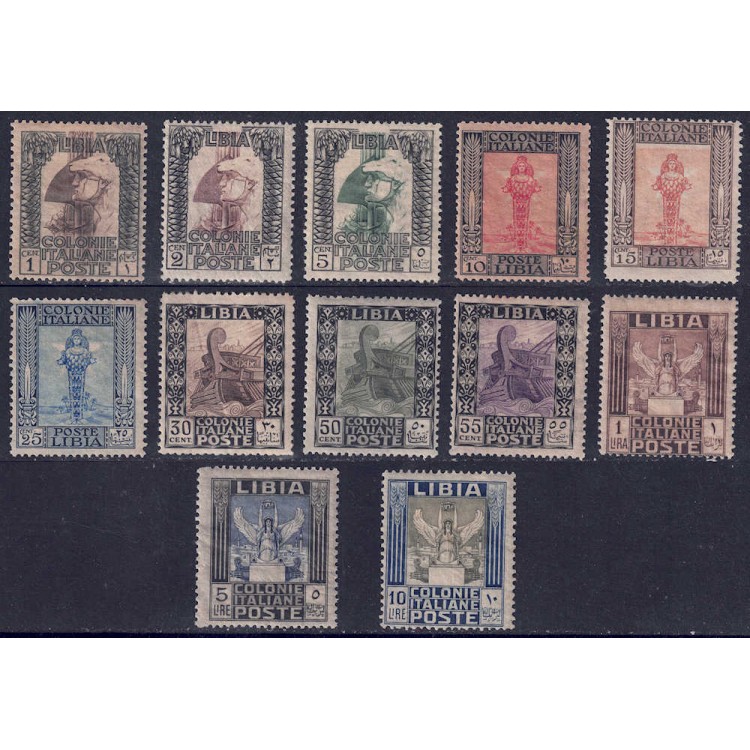LIBYA 1921 Pictorial Series 12v MH*