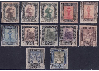 LIBIA 1921 Serie Pittorica 12v MH*