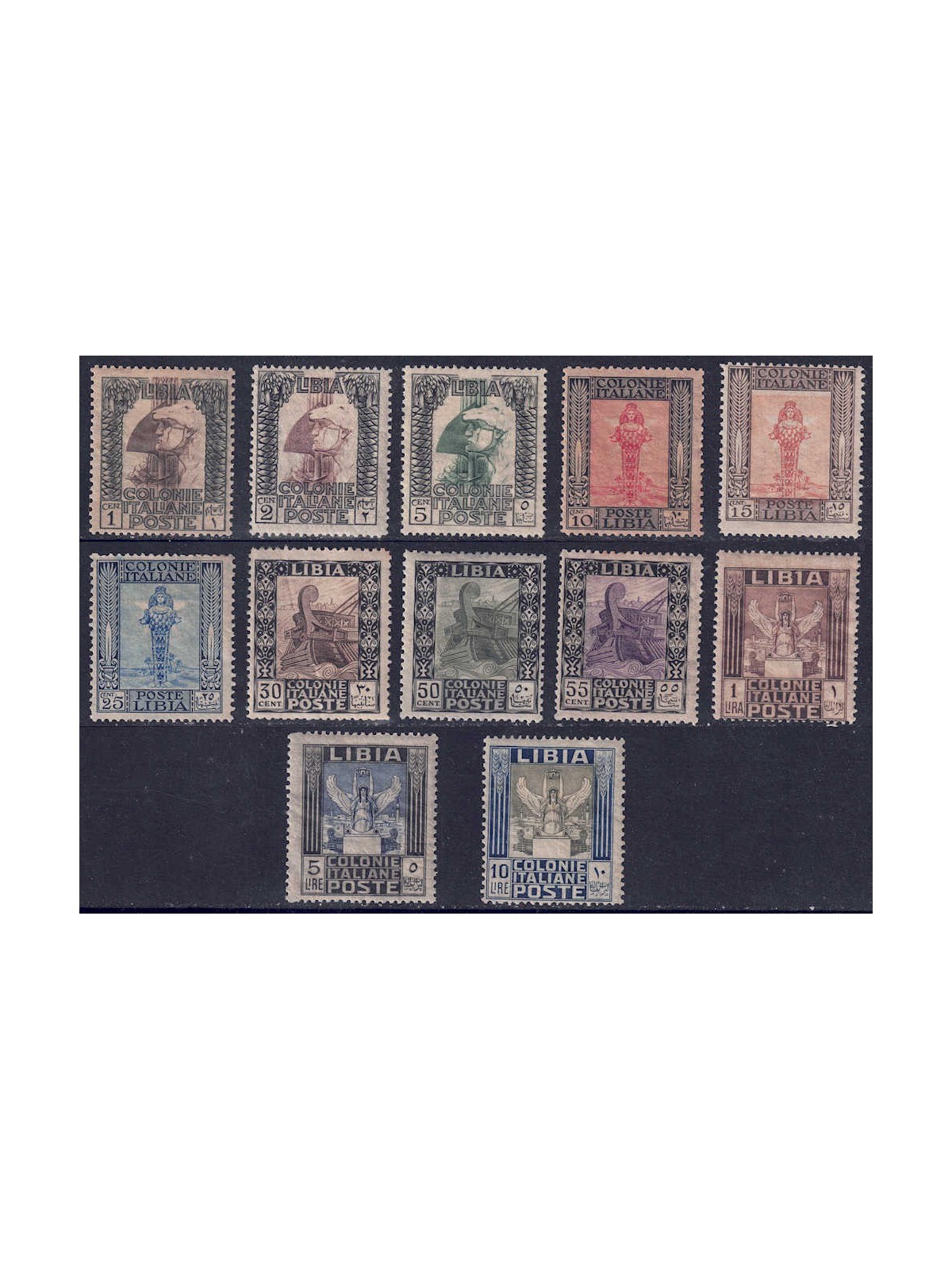 LIBIA 1921 Serie Pittorica 12v MH*