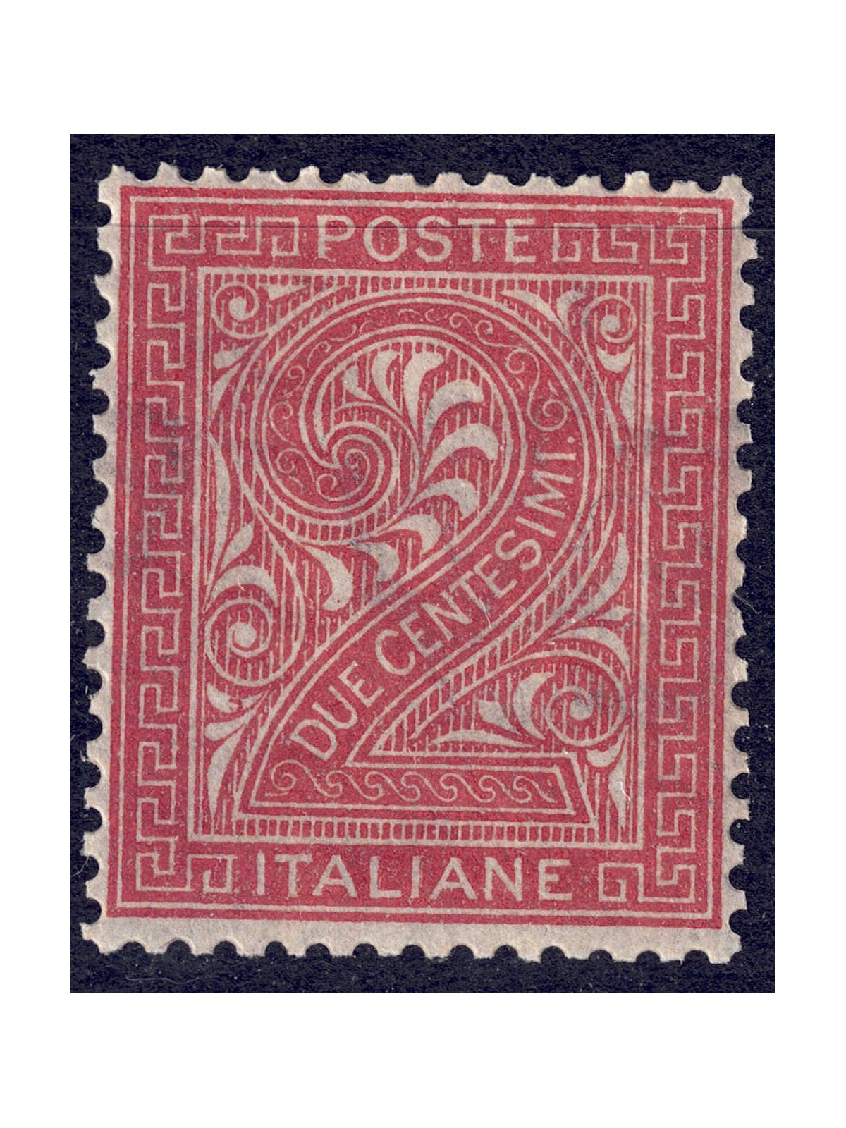 ITALY KINGDOM 1865 De La Rue 2c brick (Turin) MNH**
