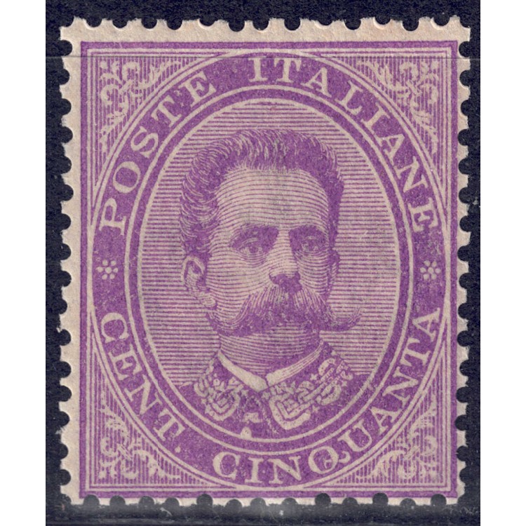 ITALY KINGDOM 1879 Umberto I 50c violet MNH**