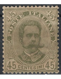 ITALY KINGDOM 1891 Umberto I 45c olive green MH*