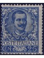 ITALY KINGDOM 1901 Floral 25c blue MNH**