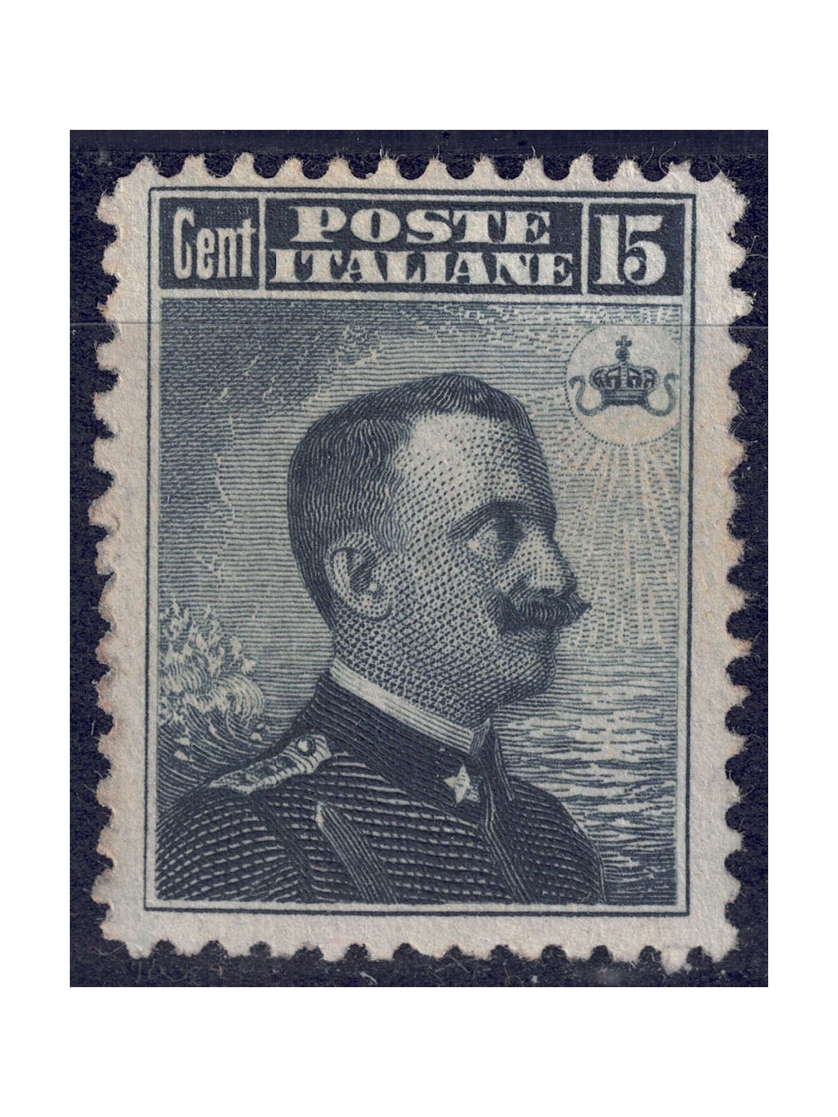 ITALIA REGNO 1906 Michetti 15c grigio nero MNH**