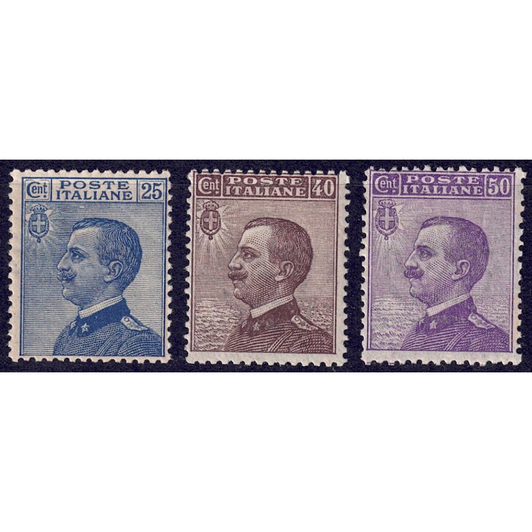 ITALY KINGDOM 1908 Michetti 3v MNH**