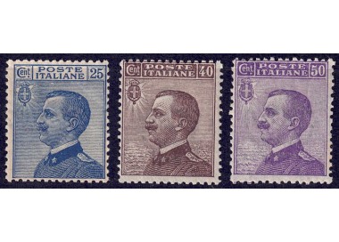 ITALY KINGDOM 1908 Michetti 3v MNH**