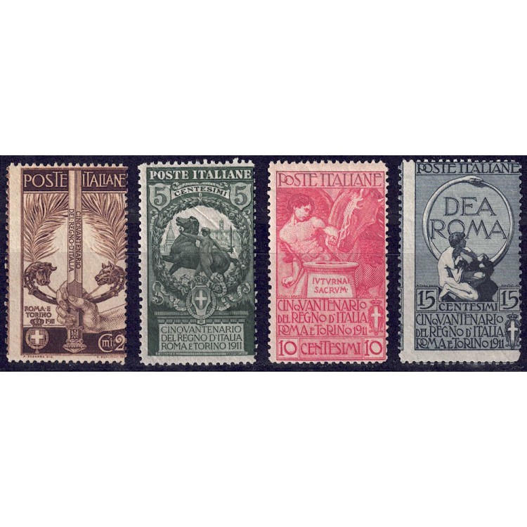 ITALY KINGDOM 1911 Unification of Italy 4v MNH**