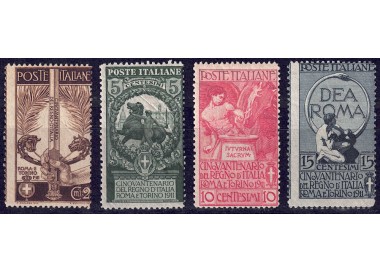 ITALY KINGDOM 1911 Unification of Italy 4v MNH**