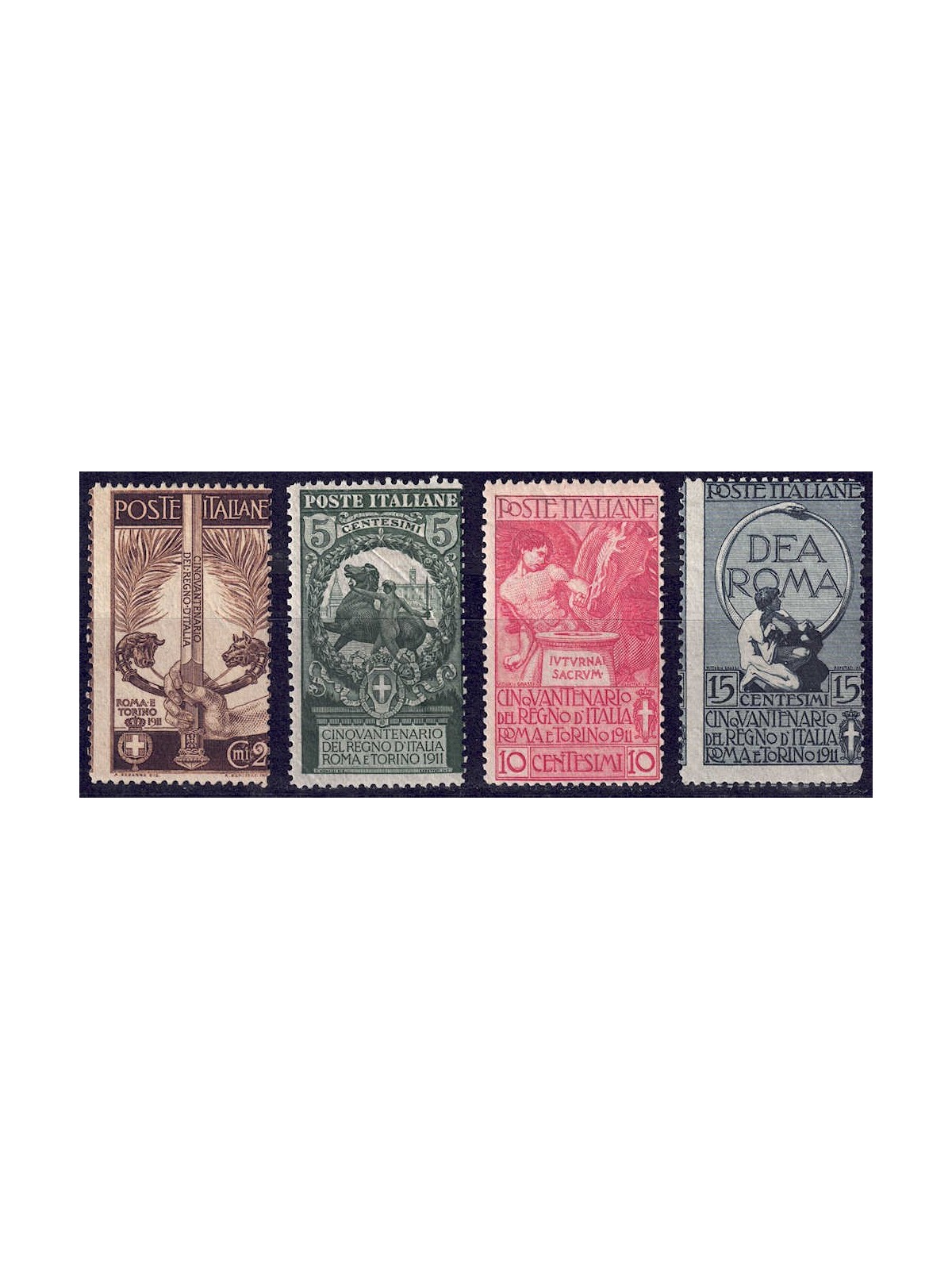 ITALIA REGNO 1911 Unità d'Italia 4v MNH**