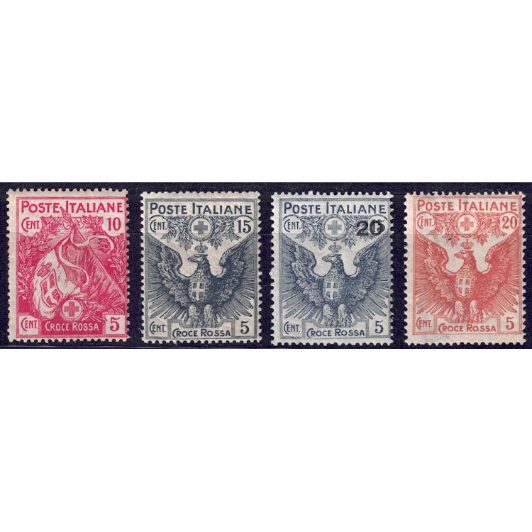 ITALIA REGNO 1915-16 Pro Croce Rossa 4v MNH**