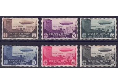 AEGEAN 1933 Zeppelin Cruise 6v MH*