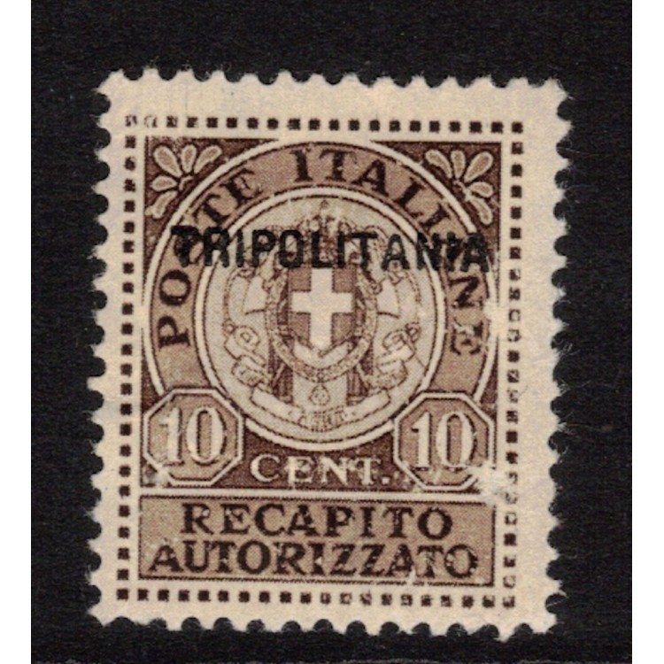 TRIPOLITANIA 1931 Recapito autorizzato bruno rosso MH*