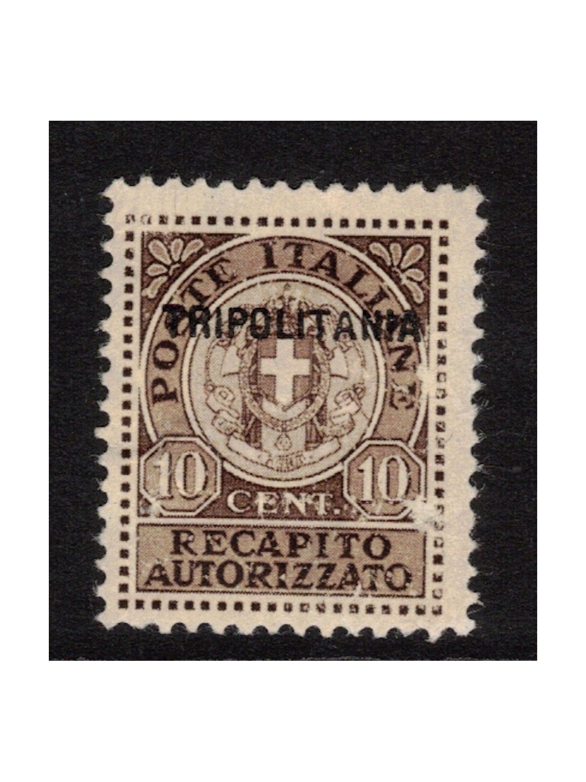 TRIPOLITANIA 1931 Recapito autorizzato bruno rosso MH*