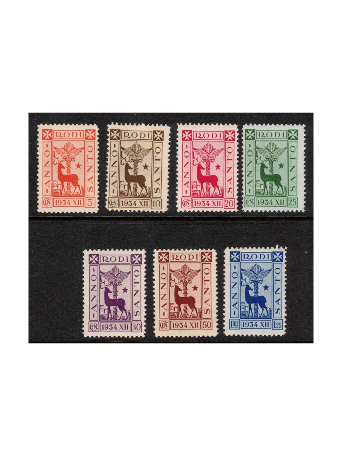 EGEO 1935 - ANNO SANTO SERIETTA MNH**