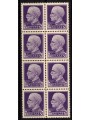 ITALIA REGNO 1929 Imperiale 50c blocco di 8v MNH**