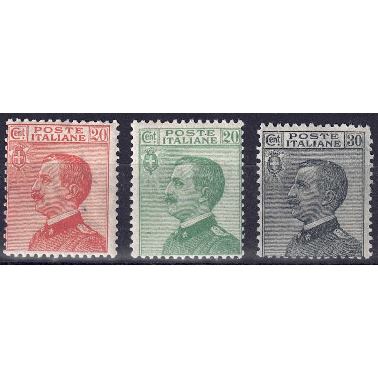 ITALY KINGDOM 1925 Michetti, ordinary set 3v MNH**