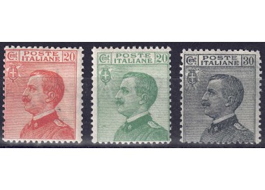 ITALY KINGDOM 1925 Michetti, ordinary set 3v MNH**