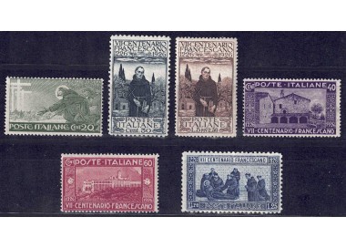 ITALY KINGDOM 1926 St. Francis 6v MNH**