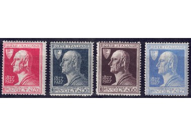 ITALY KINGDOM 1927 Alessandro Volta 4v MNH**