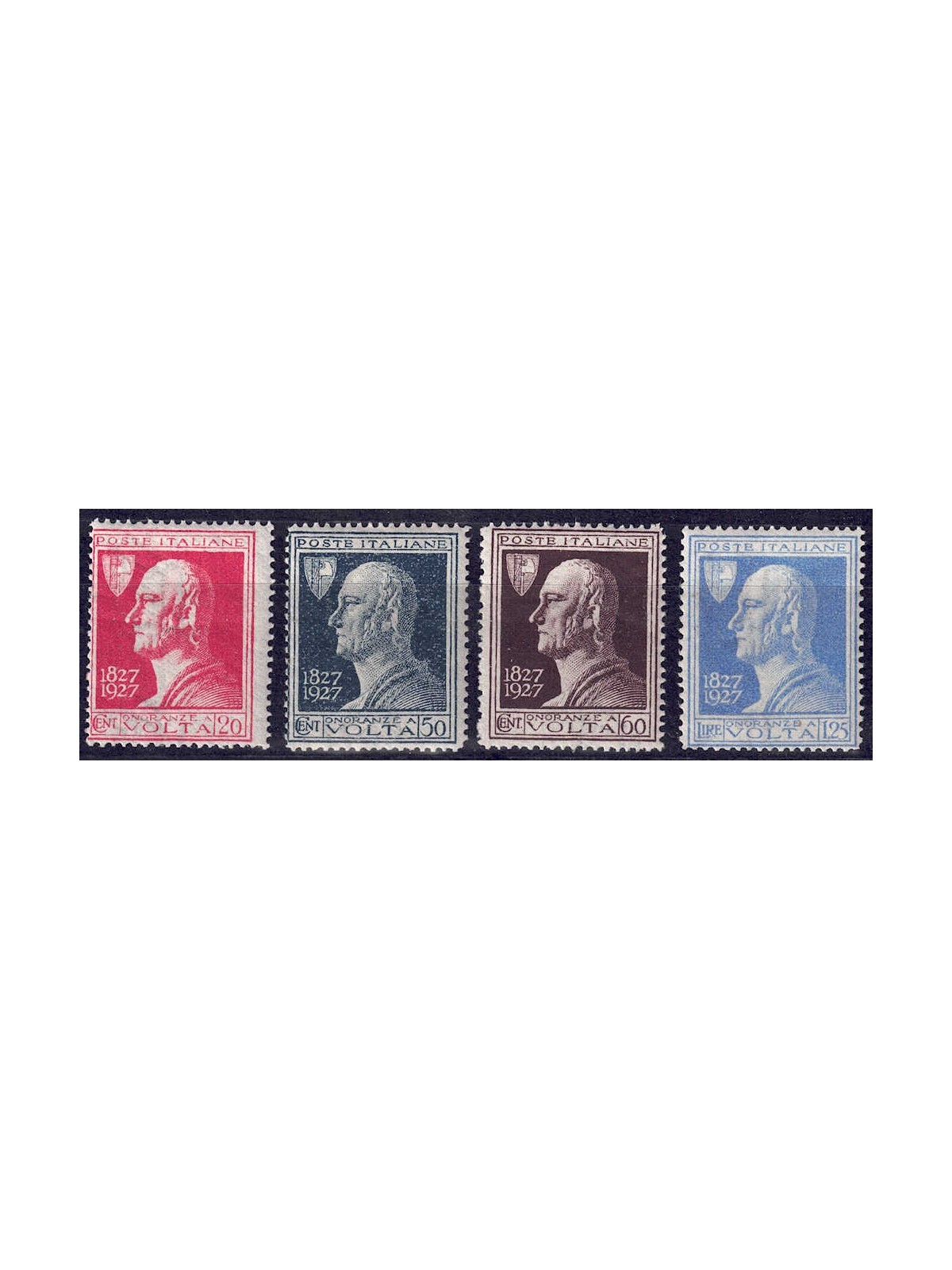 ITALY KINGDOM 1927 Alessandro Volta 4v MNH**