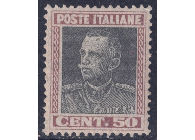 ITALY KINGDOM 1927 Parmeggiani 50c brown and grey MNH**