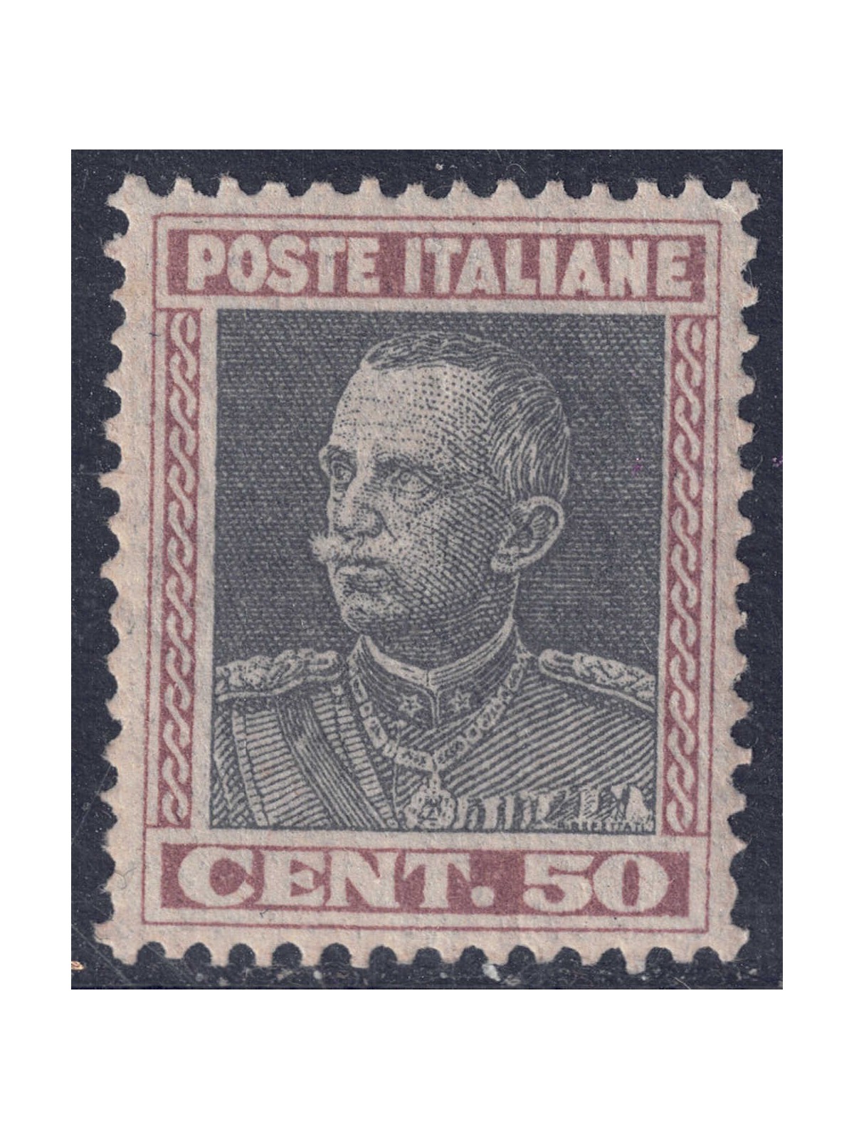 ITALY KINGDOM 1927 Parmeggiani 50c brown and grey MNH**