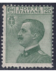 ITALY KINGDOM 1927 Michetti 25c green MNH**