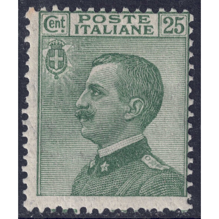 ITALY KINGDOM 1927 Michetti 25c green MNH**