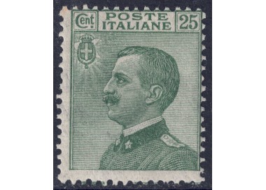 ITALY KINGDOM 1927 Michetti 25c green MNH**
