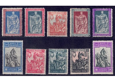ITALIA REGNO 1928 Emanuele Filiberto 10v MNH**
