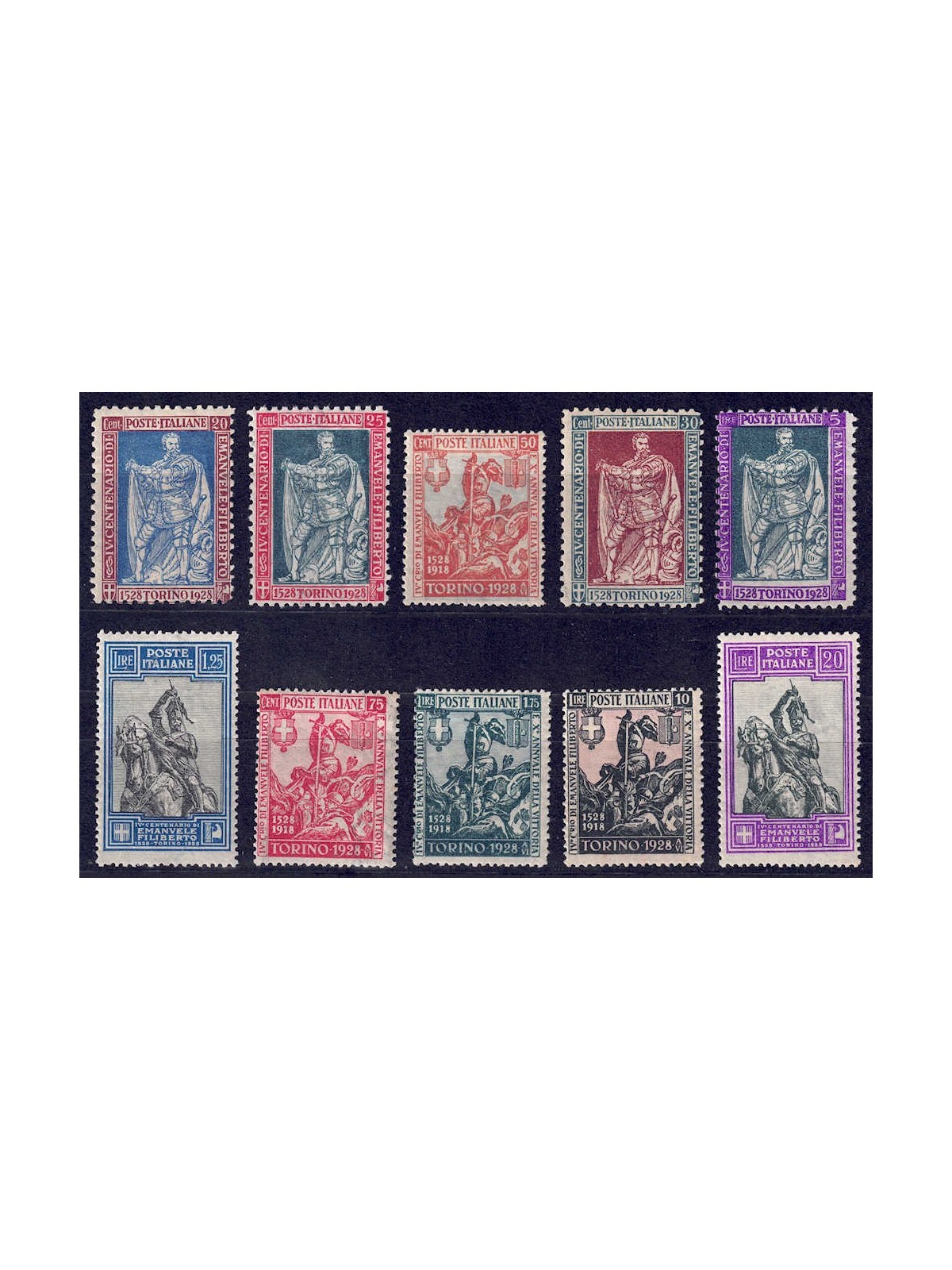 ITALIA REGNO 1928 Emanuele Filiberto 10v MNH**